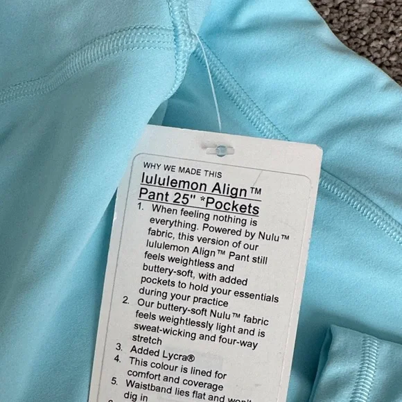 lululemon athletica Aqua Leggings - Picture 2 of 3